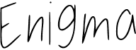 preview image of the Enigma font
