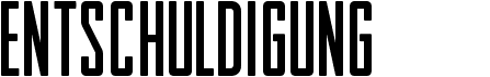 preview image of the Entschuldigung font