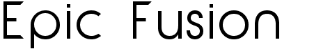 preview image of the Epic Fusion font