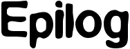 preview image of the Epilog font