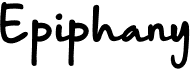 preview image of the Epiphany font