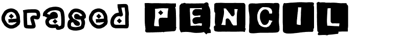 preview image of the Erased Pencil font