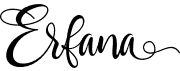 preview image of the Erfana font