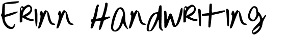 preview image of the Erinn Handwriting font