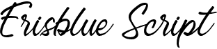 preview image of the Erisblue Script font