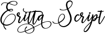 preview image of the Eritta Script font