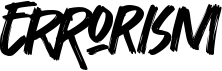 preview image of the Errorism font