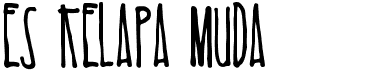 preview image of the Es Kelapa Muda font