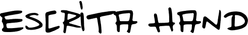 preview image of the Escrita Hand font