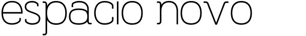 preview image of the Espacio Novo font