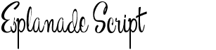 preview image of the Esplanade Script font
