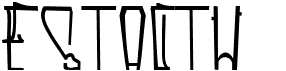 preview image of the Estactu font