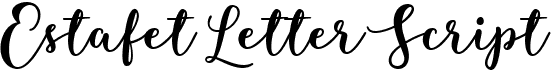 preview image of the Estafet Letter Script font