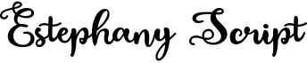 preview image of the Estephany Script font
