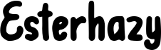 preview image of the Esterhazy font