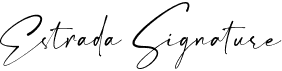preview image of the Estrada Signature font