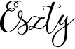 preview image of the Eszty font