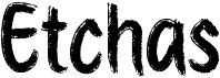preview image of the Etchas font
