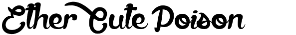 preview image of the Ether Cute Poison font