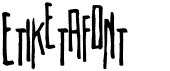 preview image of the Etiketafont font