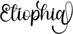 preview image of the Etiophia font