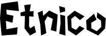 preview image of the Etnico font