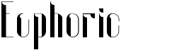 preview image of the Euphoric font