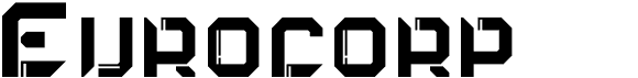 preview image of the Eurocorp font