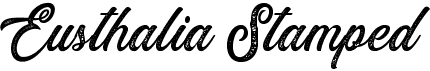 preview image of the Eusthalia Stamped font