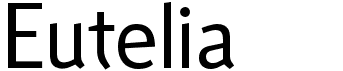 preview image of the Eutelia font