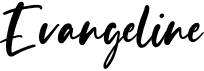 preview image of the Evangeline font
