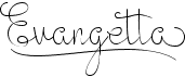 preview image of the Evangetta font