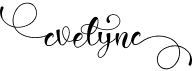 preview image of the Evelyne font