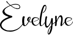 preview image of the Evelyne font
