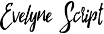 preview image of the Evelyne Script font