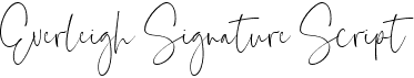 preview image of the Everleigh Signature Script font
