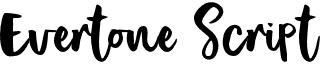preview image of the Evertone Script font