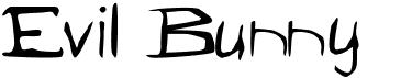 preview image of the Evil Bunny font