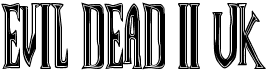 preview image of the Evil Dead II UK font