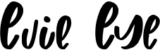 preview image of the Evil Eye font
