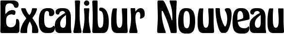 preview image of the Excalibur Nouveau font