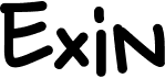 preview image of the Exin font