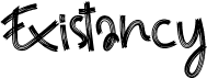preview image of the Existancy font