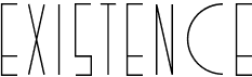 preview image of the Existence font