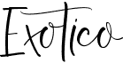preview image of the Exotico font