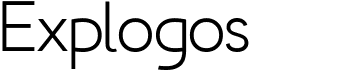 preview image of the Explogos font