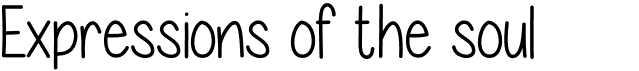 preview image of the Expressions of the soul font