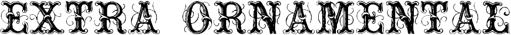preview image of the Extra Ornamental font