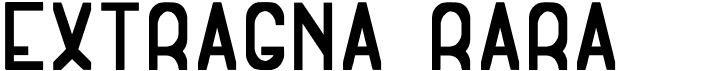 preview image of the Extragna Rara ST font