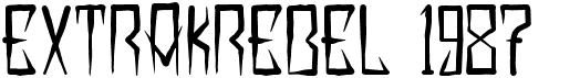 preview image of the Extrakrebel 1987 font